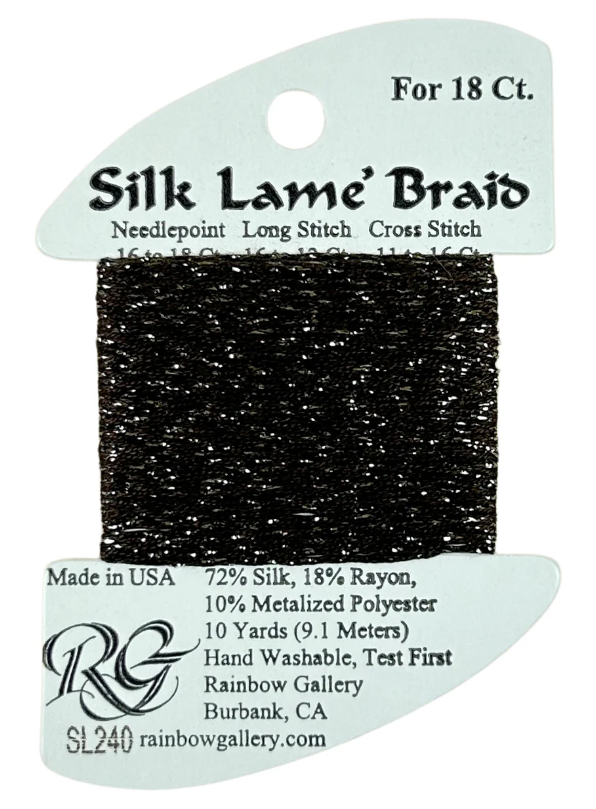 Silk Lame´ Braid 18 | SL240 Seal Skin
