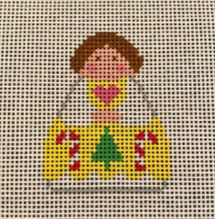 Yellow Angels with Candy Canes