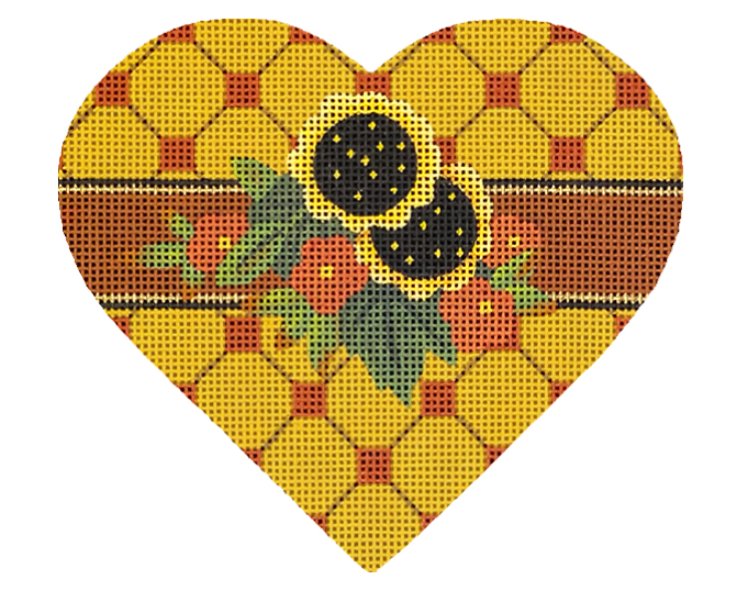 Autumn Hearts Sunflowers
