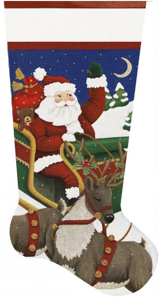 Santa's Sleigh Stocking