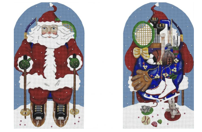 Skiing Santa 2-Sided
