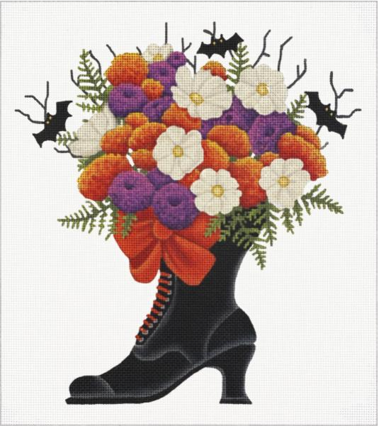 Bat Witch Boot Bouquet