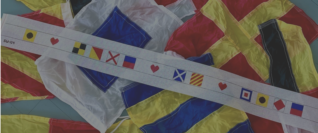 I Love My Wife in Nautical Flags