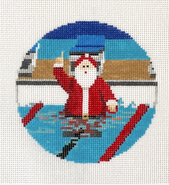 Santa Swimming