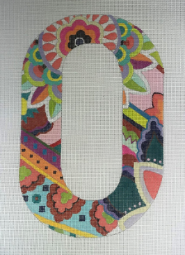 Vibrant Floral/Paisley Letter 12"