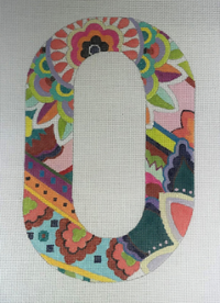 Vibrant Floral/Paisley Letter 12"