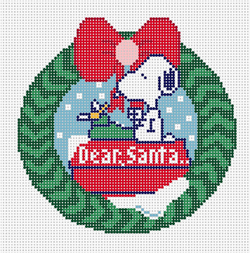 Peanuts Christmas - Snoopy Dear Santa Wreath
