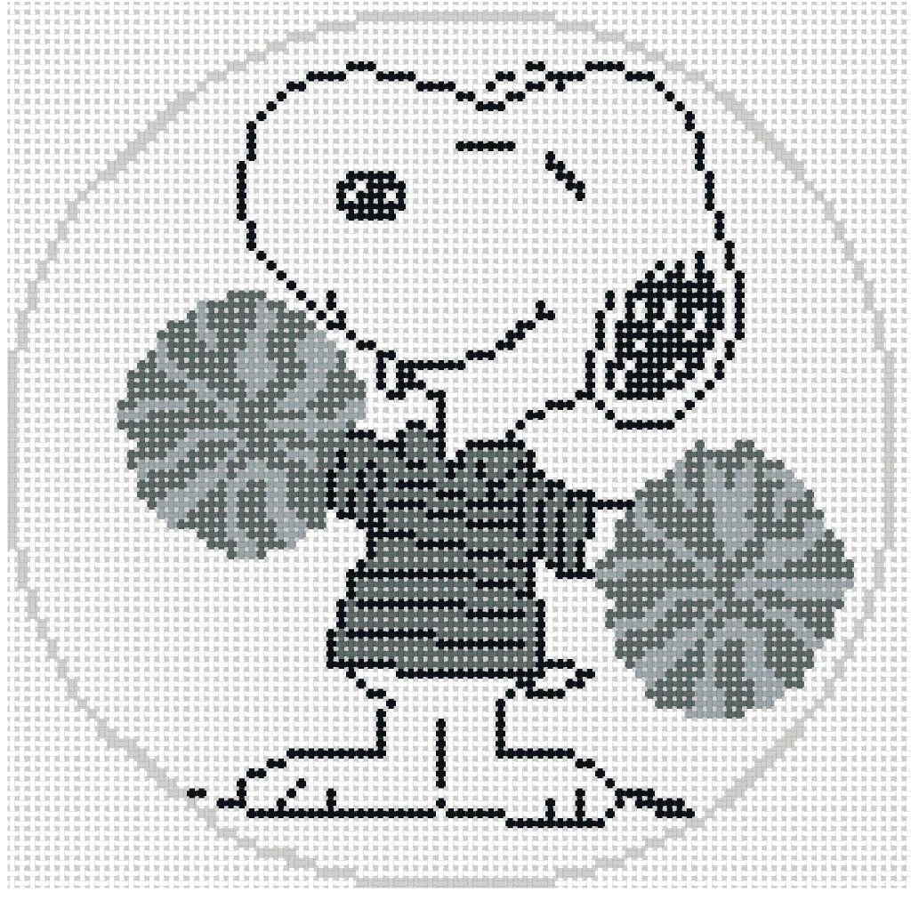 Snoopy Cheer in Greyscale