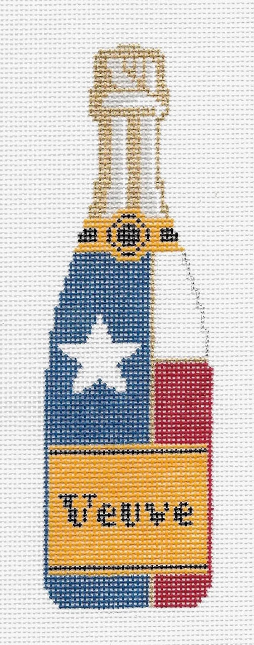 Veuve Bottle - Texas Flag