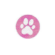 Paw on Pink Key Fob Insert