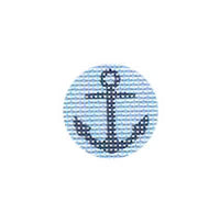 Navy Anchor on Blue