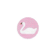 Swan on Pink Key Fob Insert