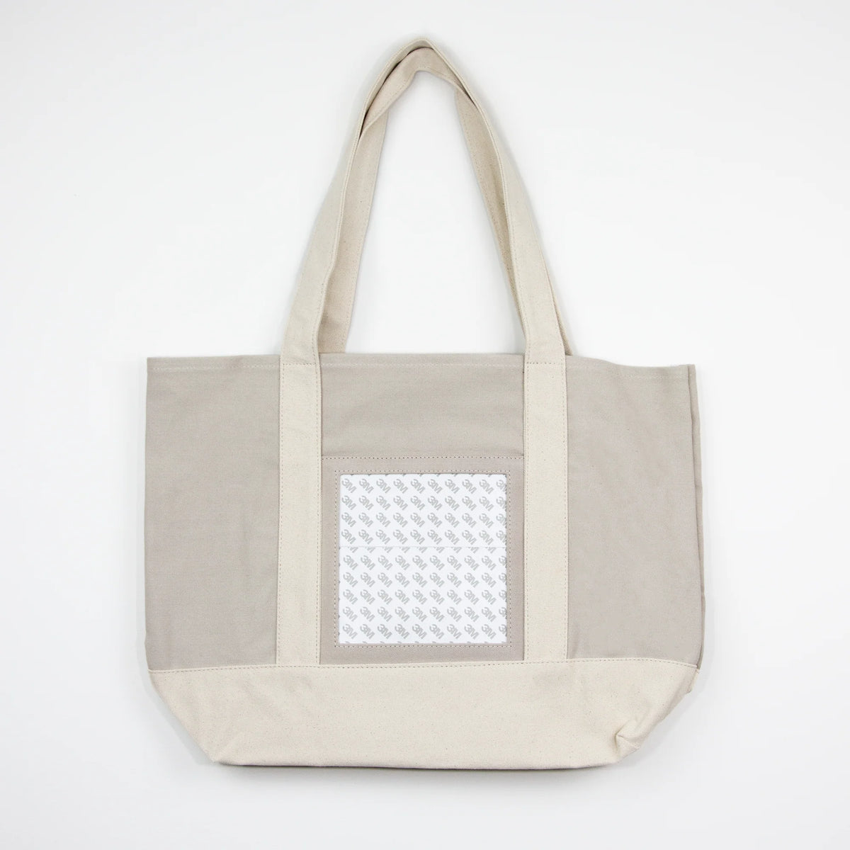 Tote Bag - Taupe with Natural Handle