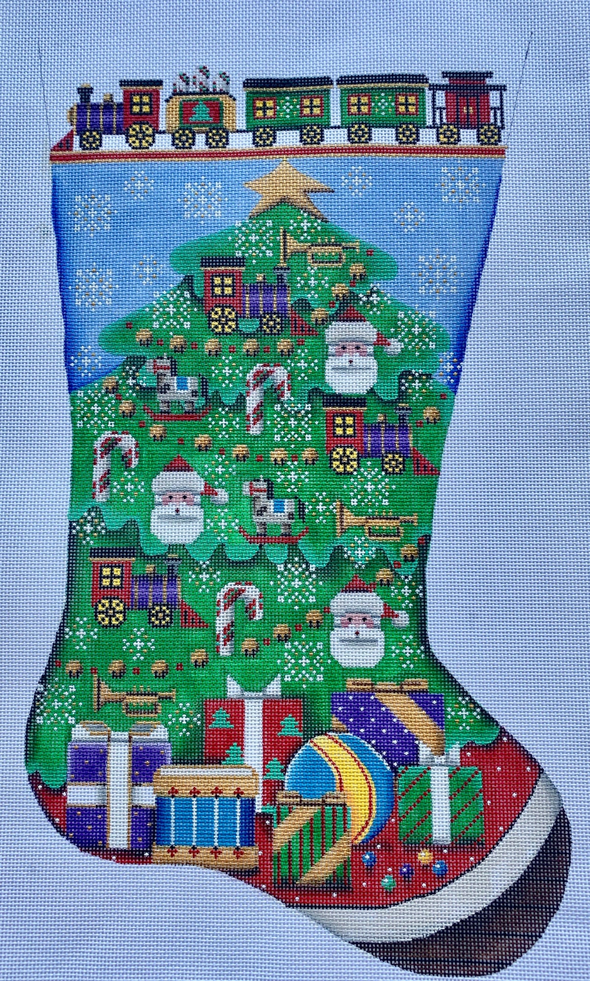 Train Tree Stocking