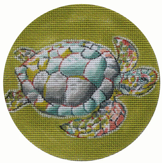 Turtle on Lime Round