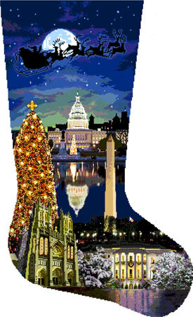 Washington DC Christmas Stocking