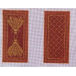 Napoleon's Bee Eyeglass Case - Burgundy & Gold