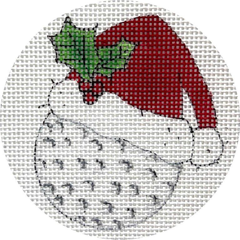 Golf Ball w/ Santa Hat