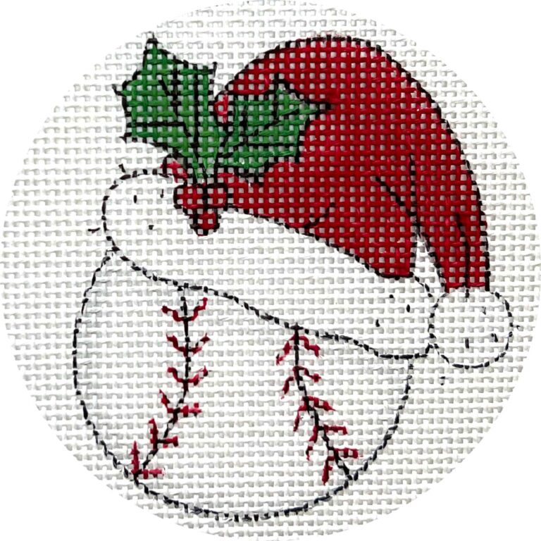 Baseball w/ Santa Hat