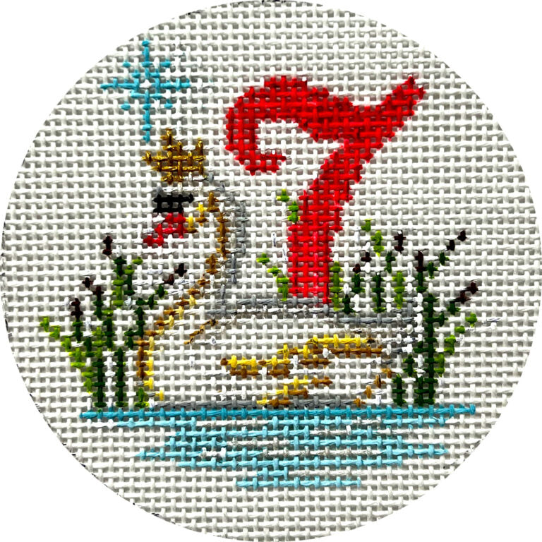 Seven Swans Swimming