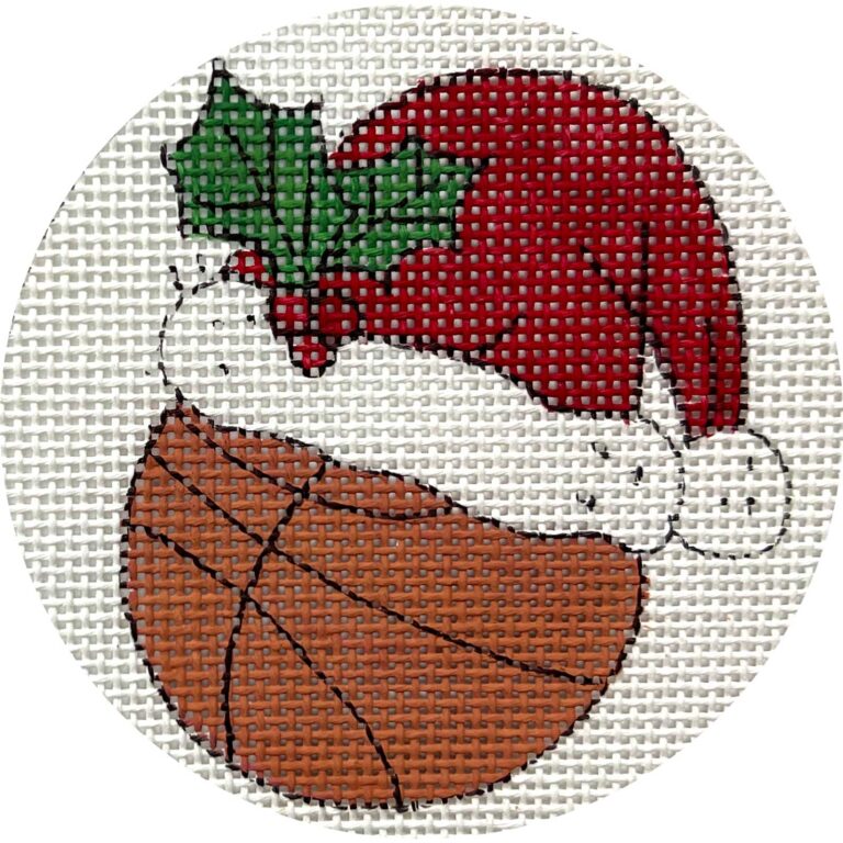Basketball w/ Santa Hat