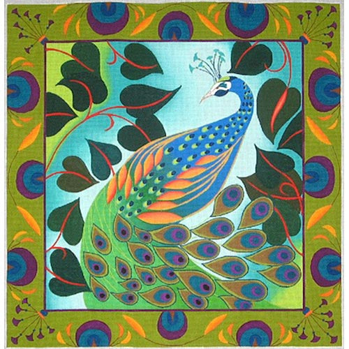 Peacock With Border