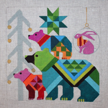 Bear Abstract Christmas