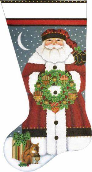 Acorn Santa Stocking