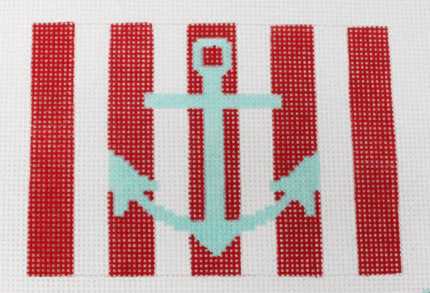 Patriotic Striped Anchor
