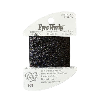 Fyre Werks Metallic Ribbon | F31 Black