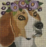 Beagle w/ Floral Crown
