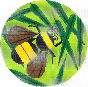 Bee - Green Background