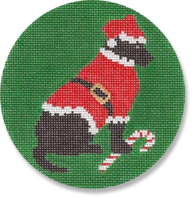 Black Lab Santa