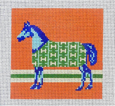 Blue "H" Coat Horse