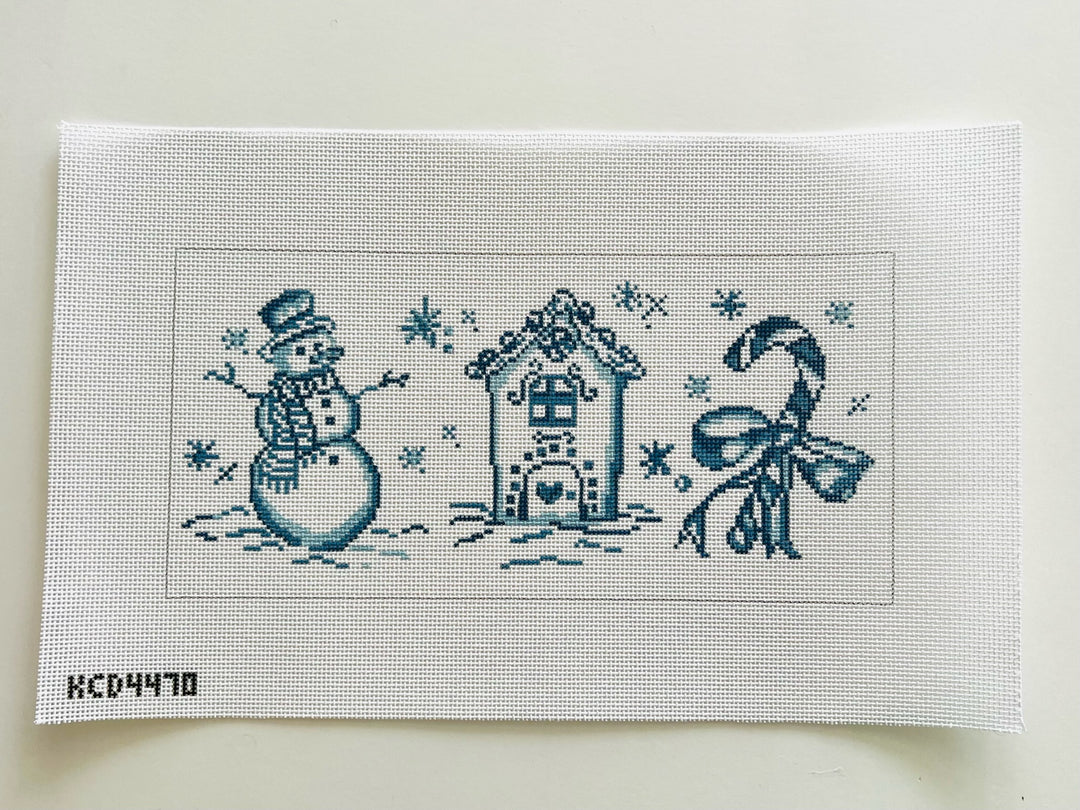 Blue Trio Bolster Pillow