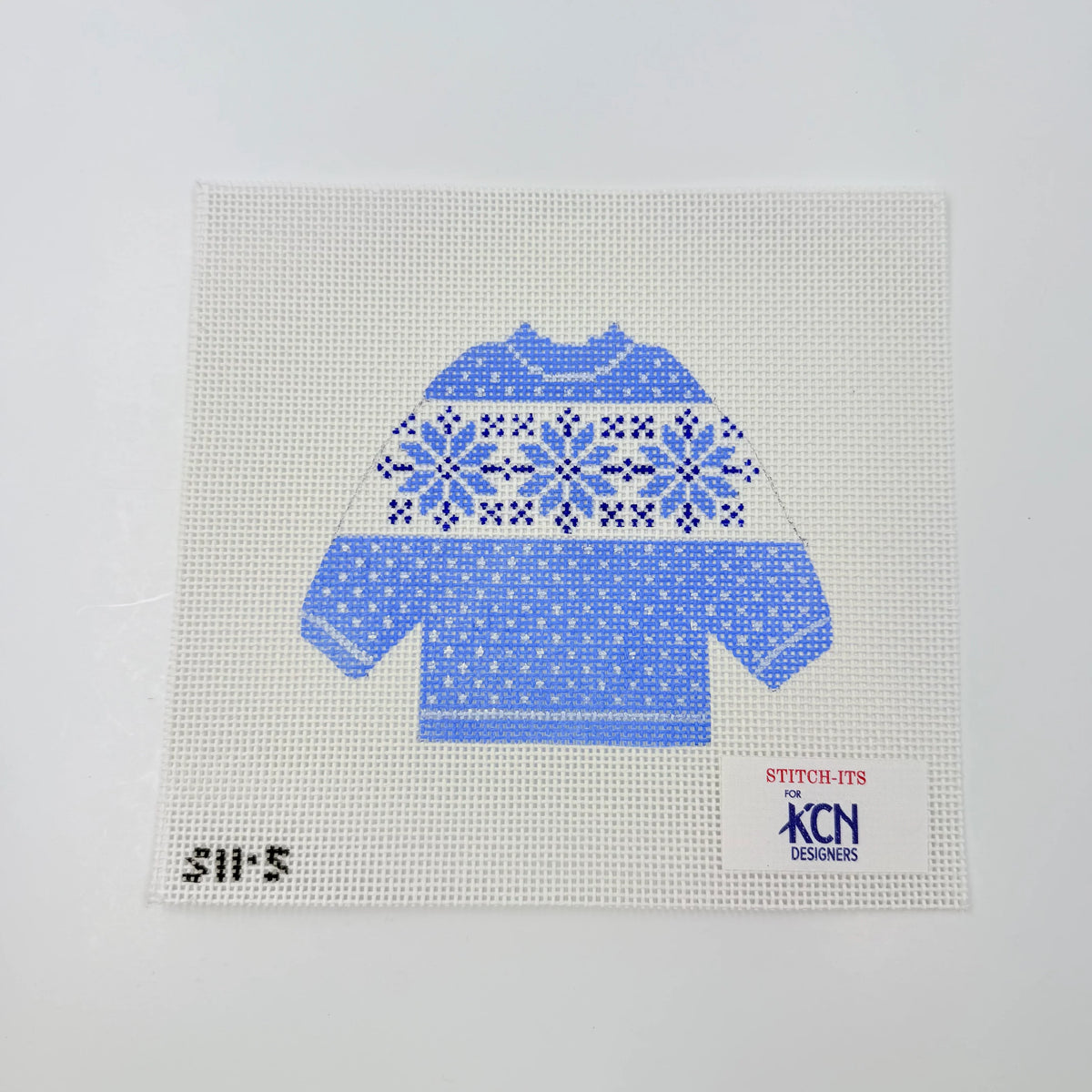Blue Snowflake Pullover