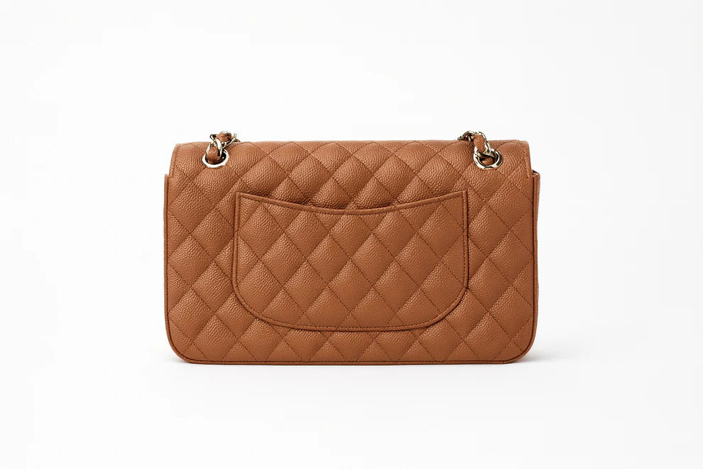Camel Luxury Leather Purse - The Efsun Collection
