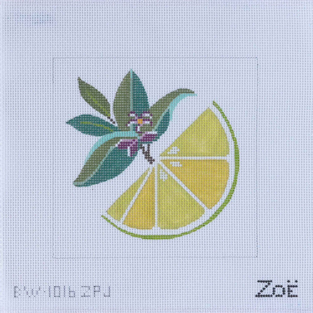A Slice of Lime Kit - Carrie Out Needlepoint Kit