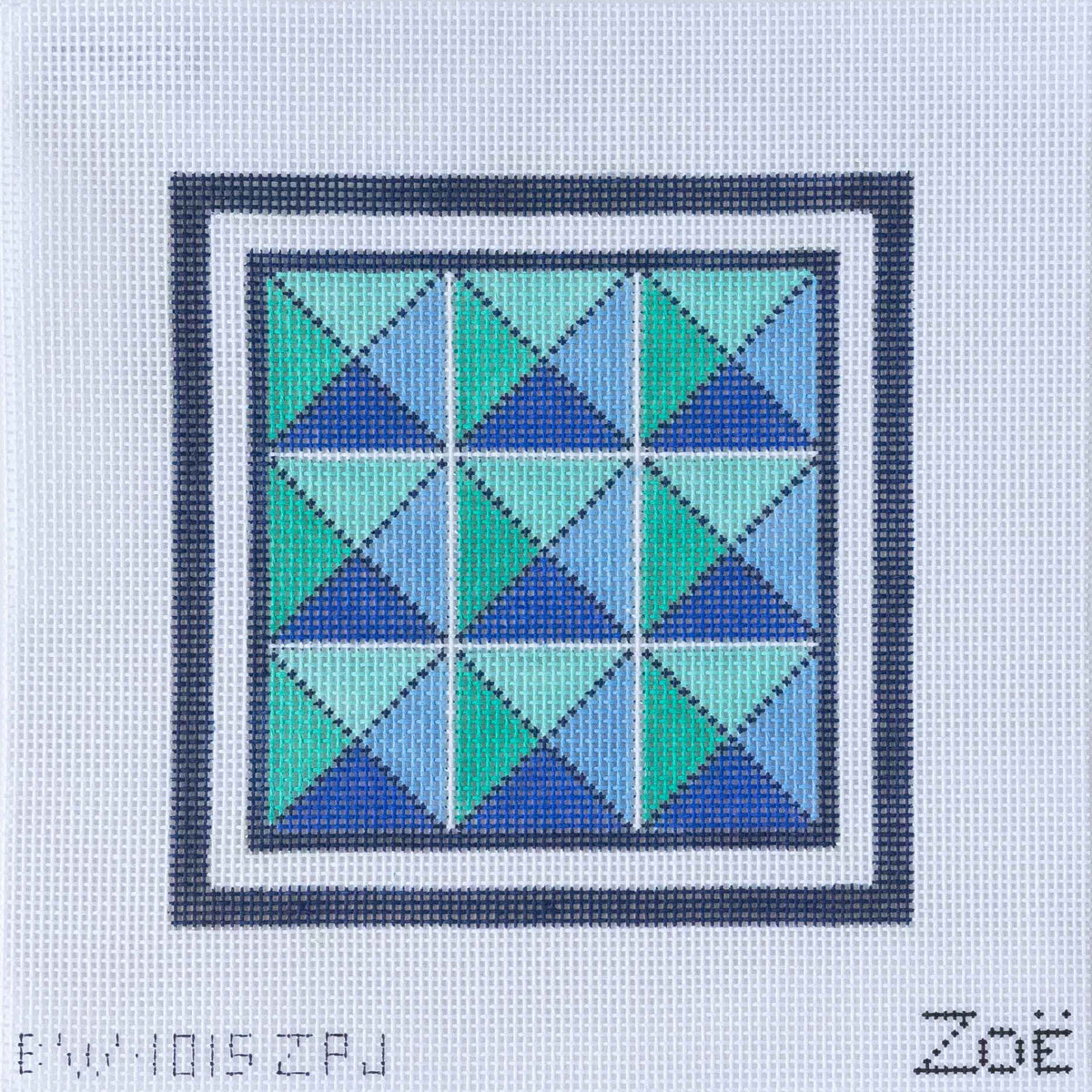 Sea Glass Tiles Kit - Carrie Out Needlepoint Kit
