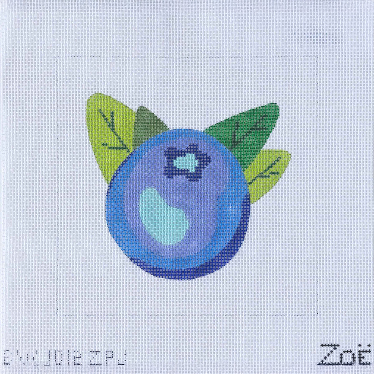 Single Blueberry Kit - Carrie Out Needlepoint Kit