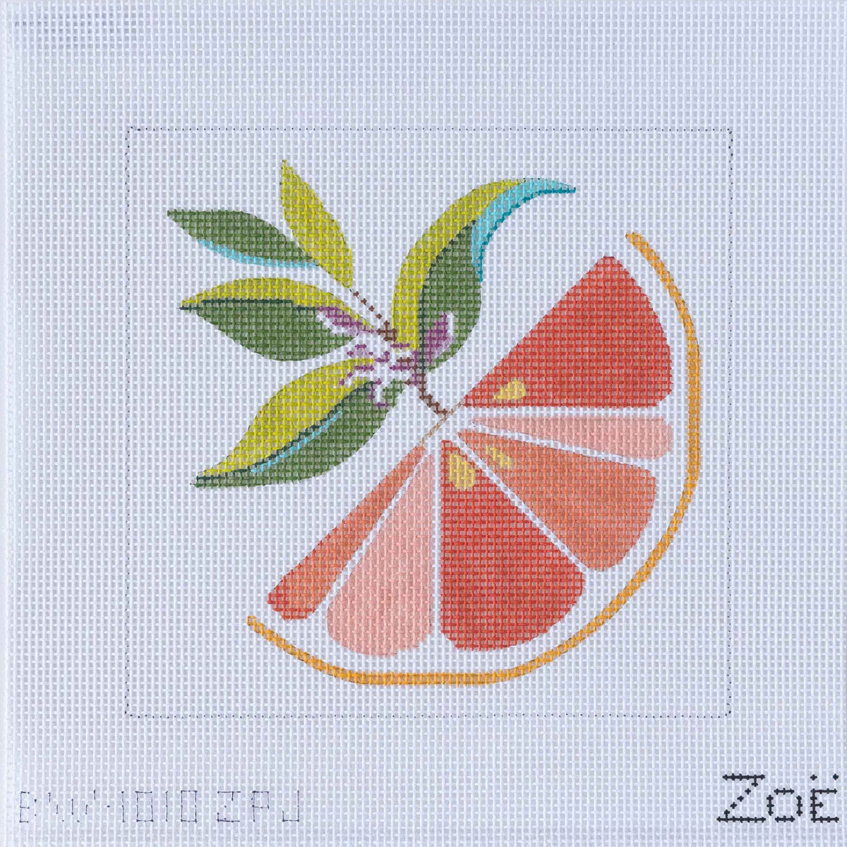 Grapefruit Kit - Carrie Out Needlepoint Kit