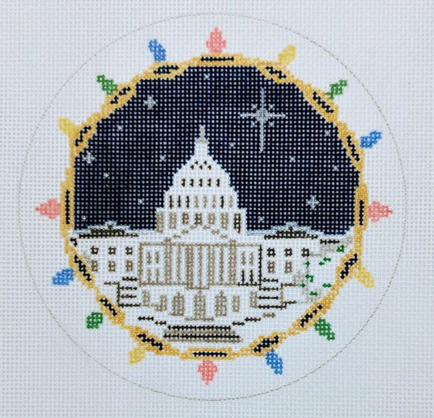 Capitol with Night Sky & Lights
