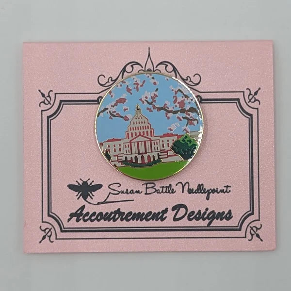 Capitol with Cherry Blossoms Needleminder