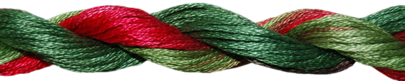 ThreadworX Overdyed Floss | 1085 Christmas Time
