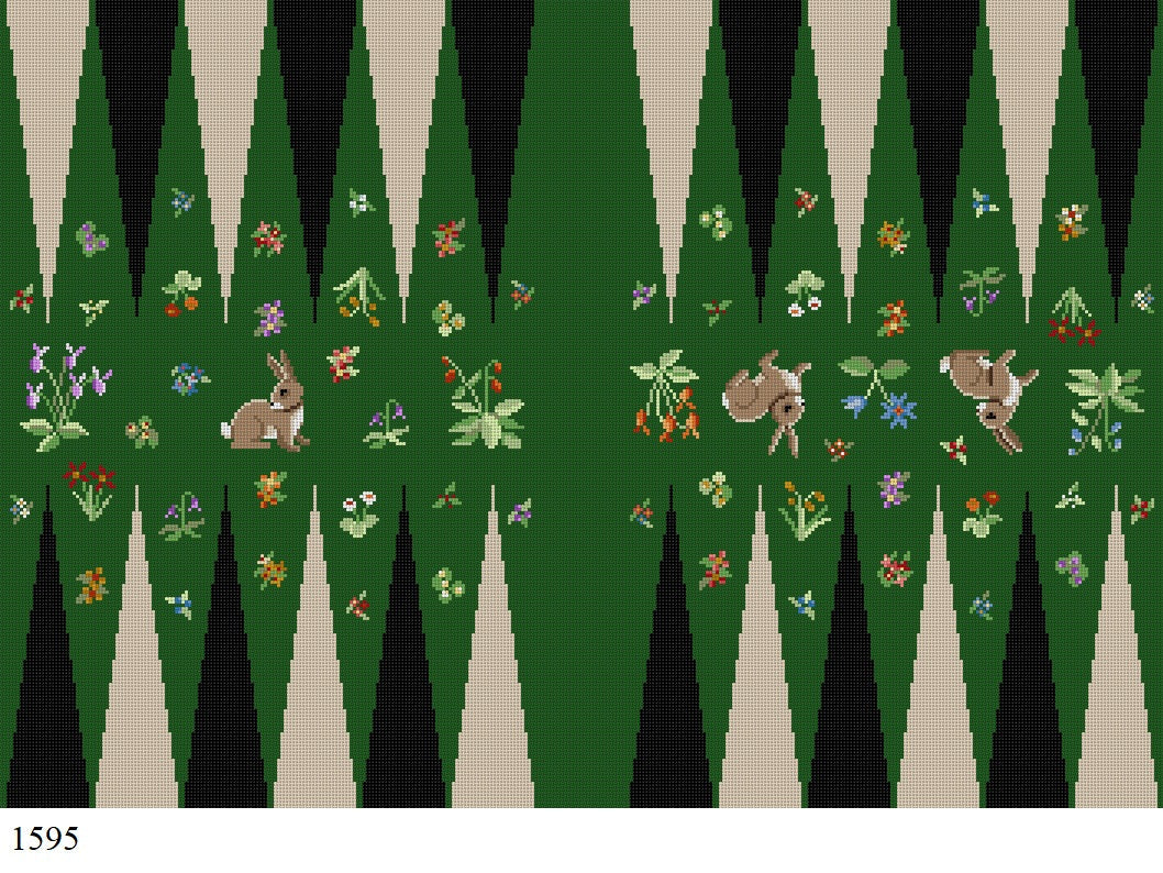 Cluny Bunny Backgammon Board