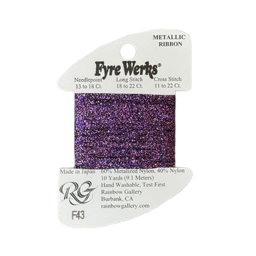 Fyre Werks Metallic Ribbon | F43 Purple