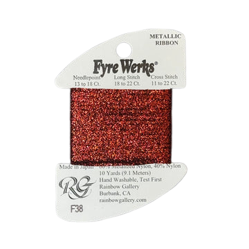 Fyre Werks Metallic Ribbon | F38 New Red