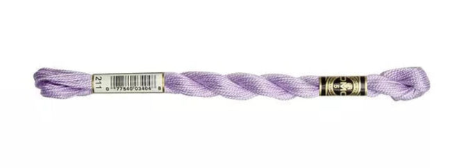 DMC Pearl Cotton | 211 Pearlescent Light Parma Violet