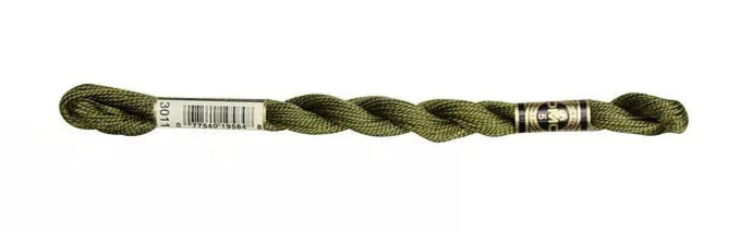 DMC Pearl Cotton | 3011 Deep Olive