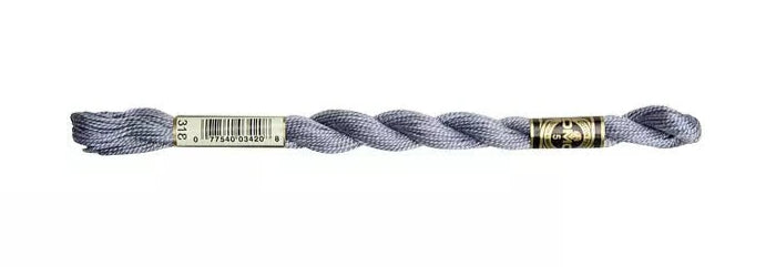 DMC Pearl Cotton | 318 Granite Grey